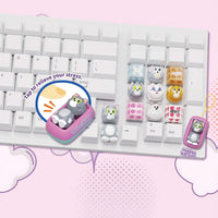 Tom & Jerry keycaps with hidden Tom charm detail