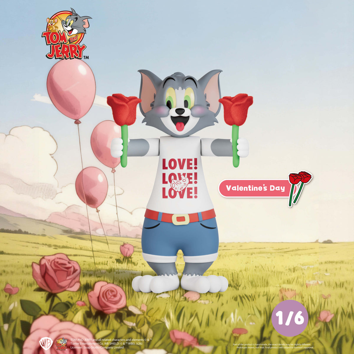 Tom and Jerry Valentine heart edition figure