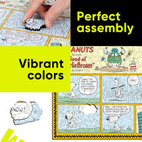 Vibrant colors on comic wooden puzzle