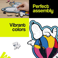Vibrant colors and perfect assembly puzzle