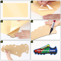 Wall ready display fixing sticker
