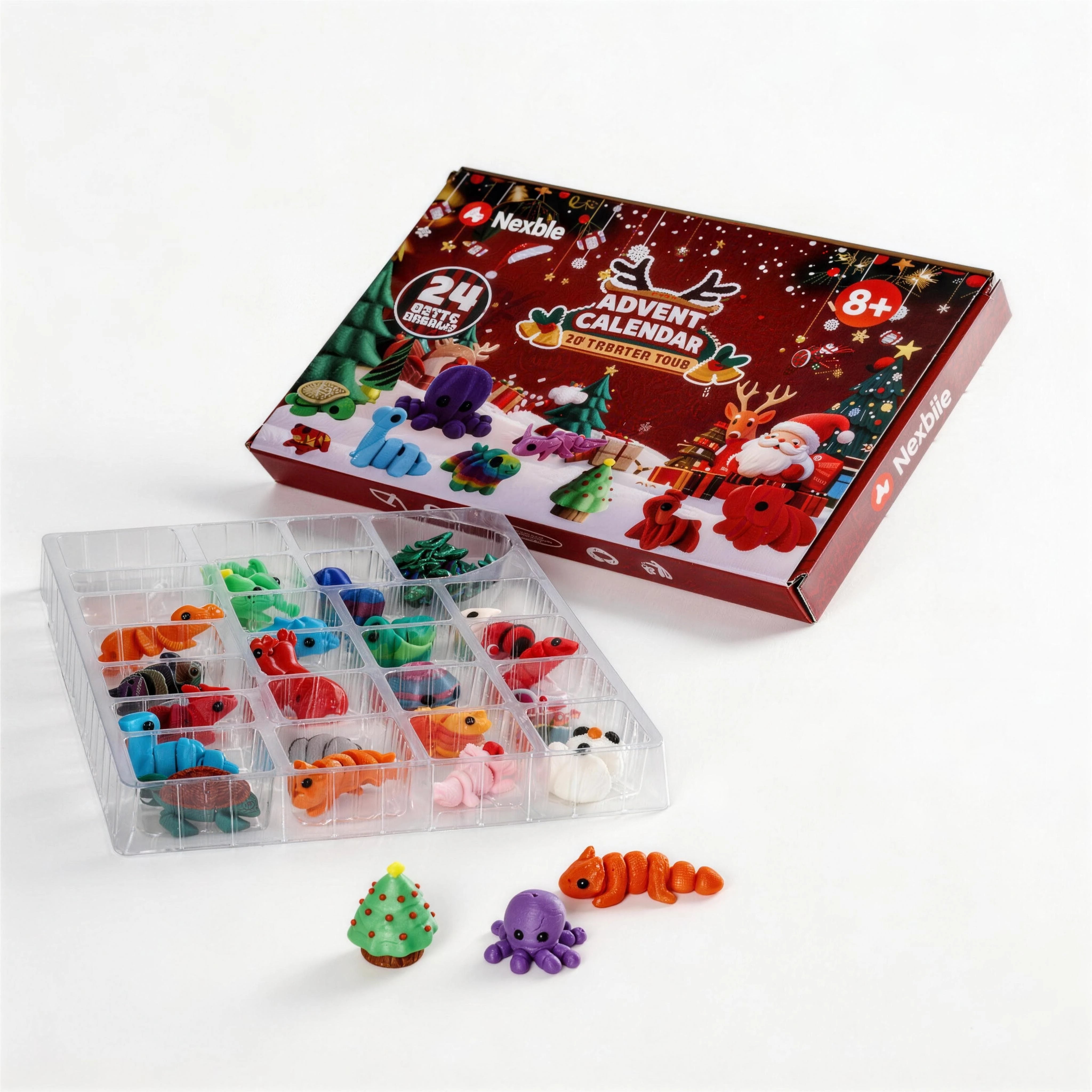 Animal Advent Calendar 3D Printed(24PCS)
