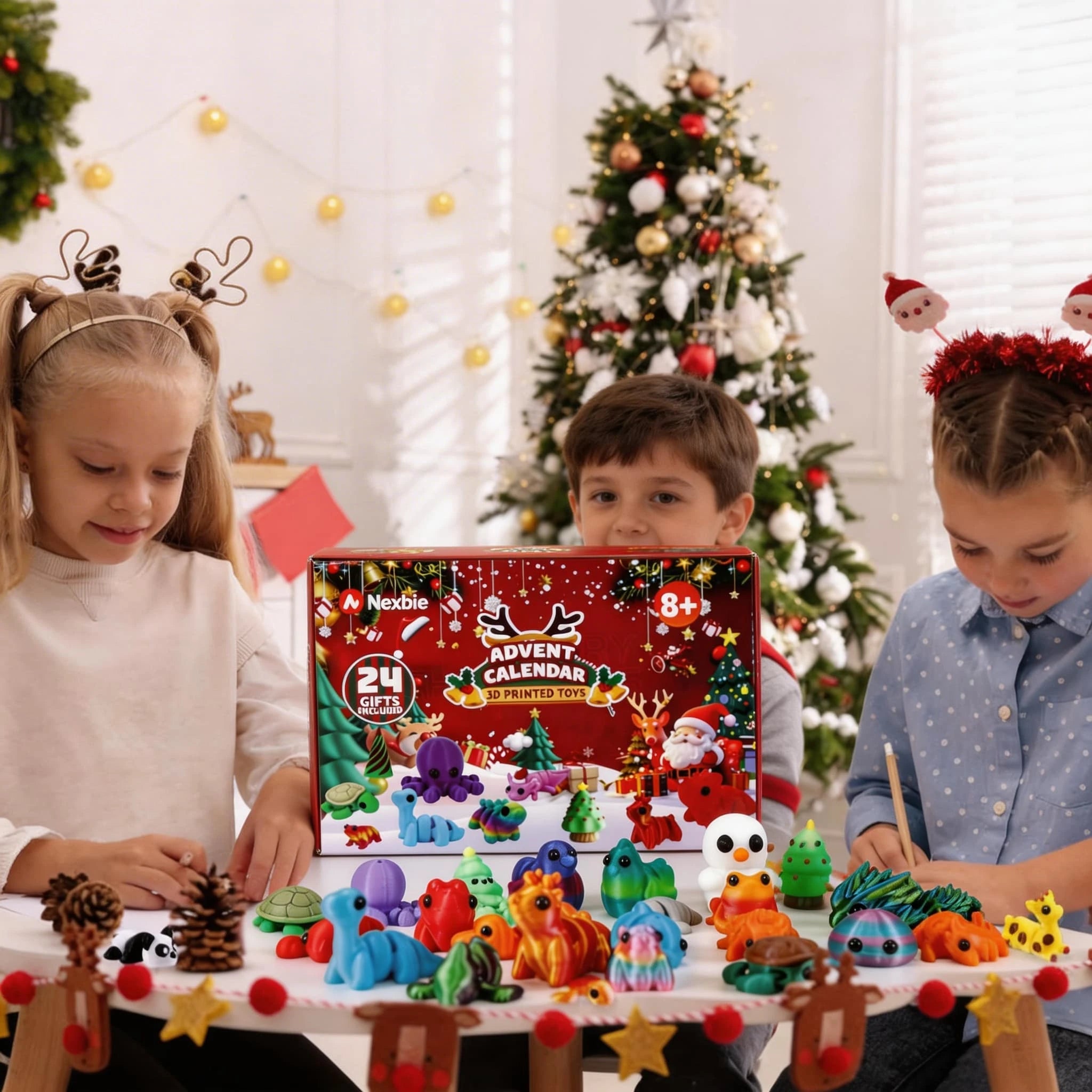 Animal Advent Calendar 3D Printed(24PCS)