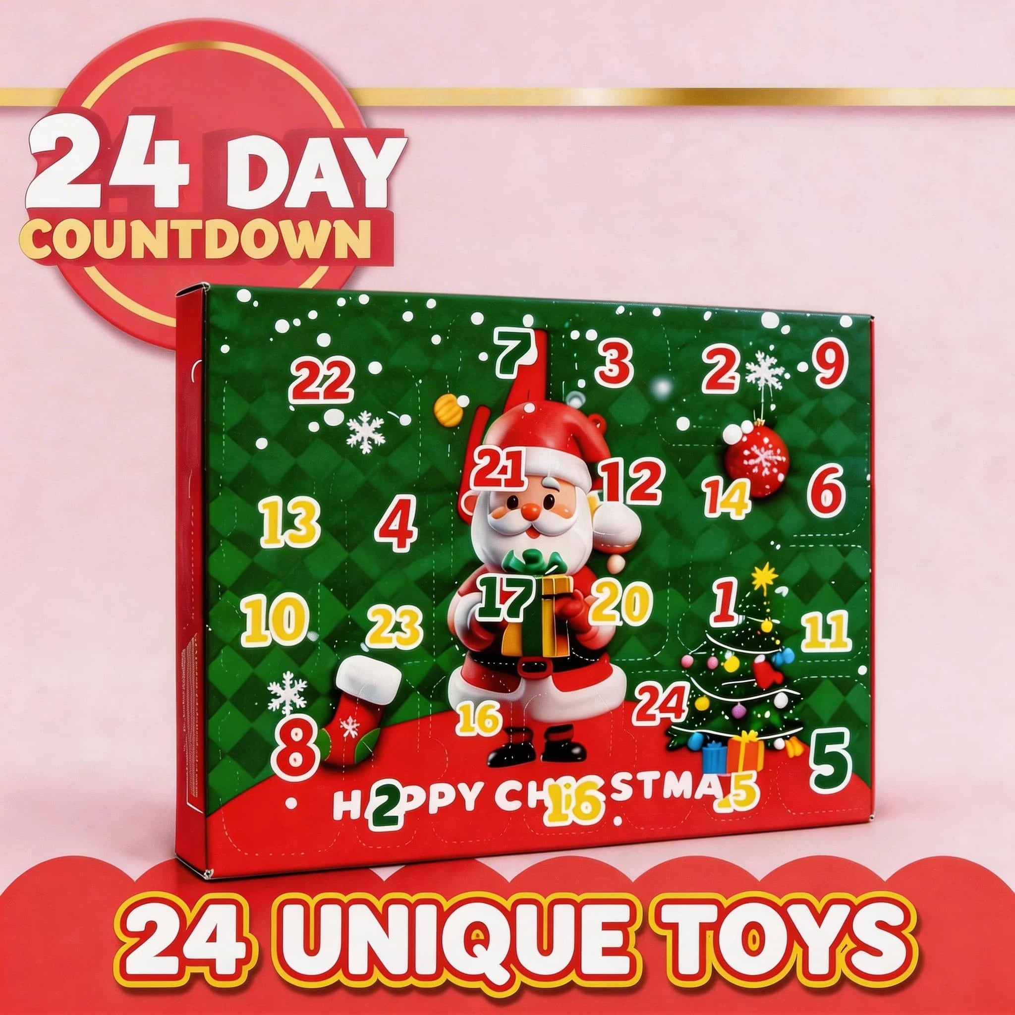Animal Advent Calendar 3D Printed(24PCS)