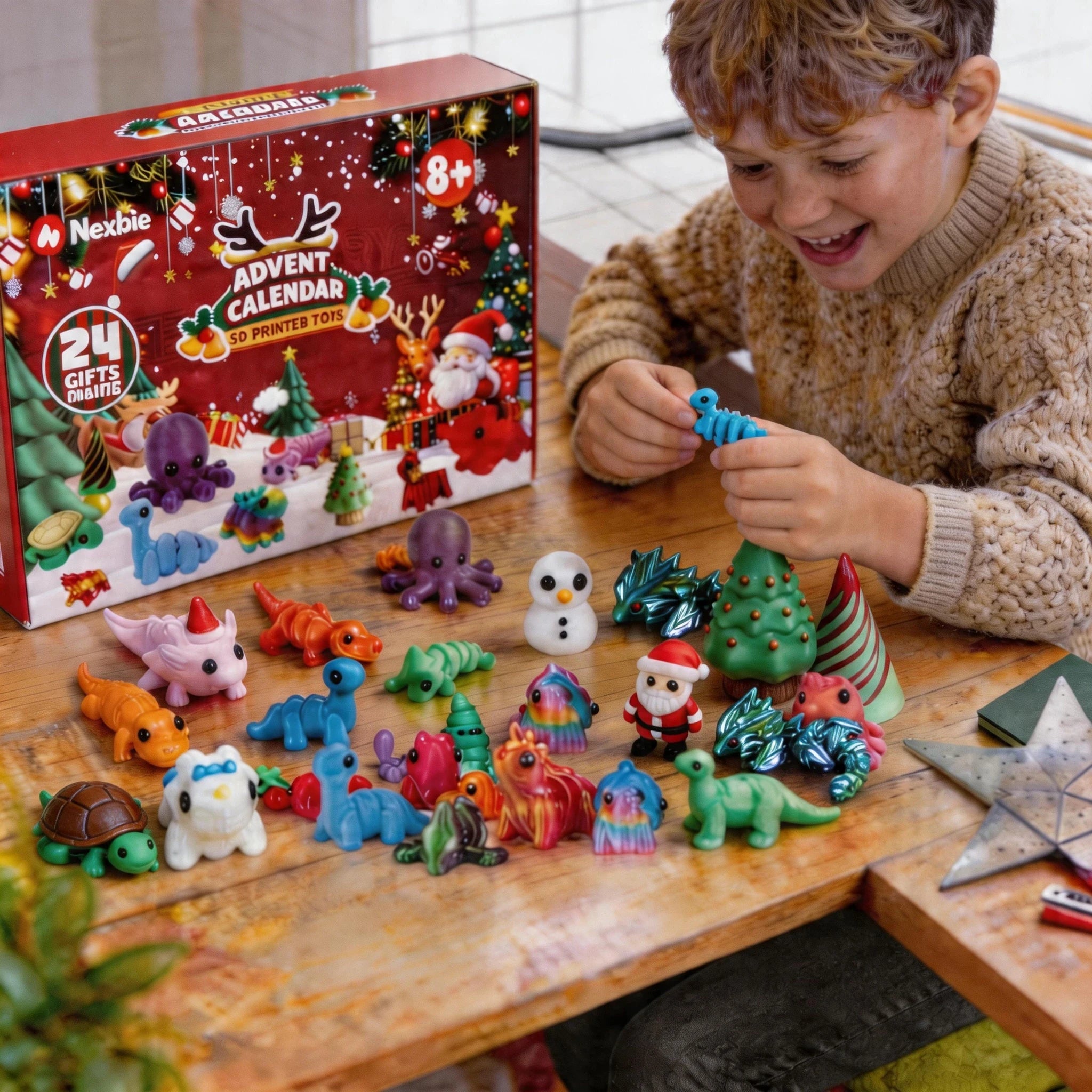 Animal Advent Calendar 3D Printed(24PCS)
