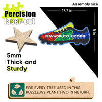 5mm thick wooden puzzle detail